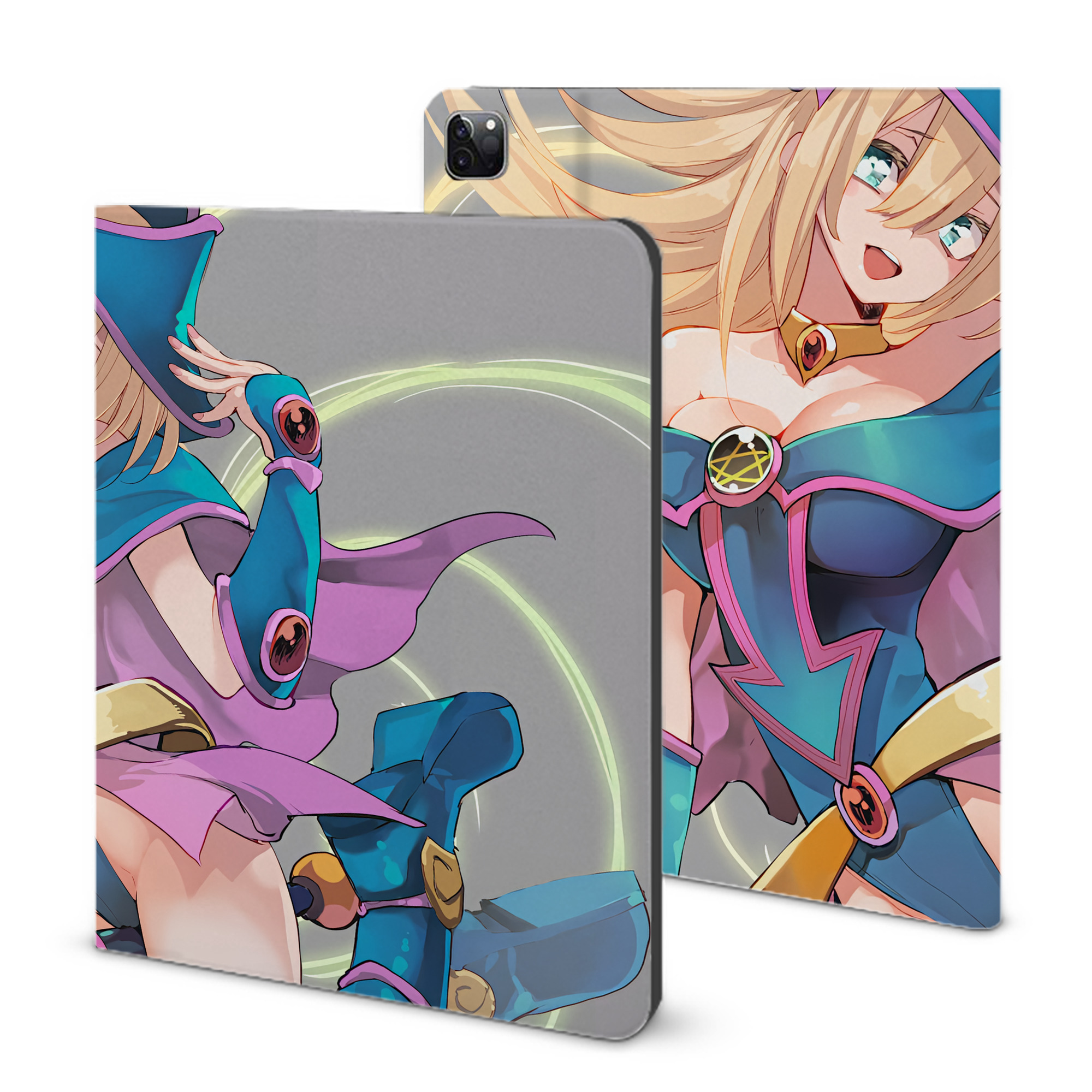 （画像用） 遊☆戯☆王 Yu-Gi-Oh! IPad ケース ブック型 PUレザー TPU 耐衝撃 軽量 薄型 ペン収納なし 全面保護 IPad 各モデル対応